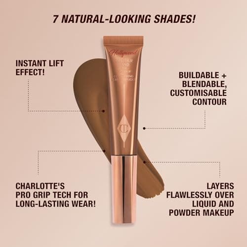 Charlotte Tilbury Hollywood Liquid Contour Wand - Easy-to-Use Contour Stick & Liquid Bronzer for Sculpting & Shaping - Leaves a Natural-Looking Sculpted Finish - Fair/Medium - Image 3