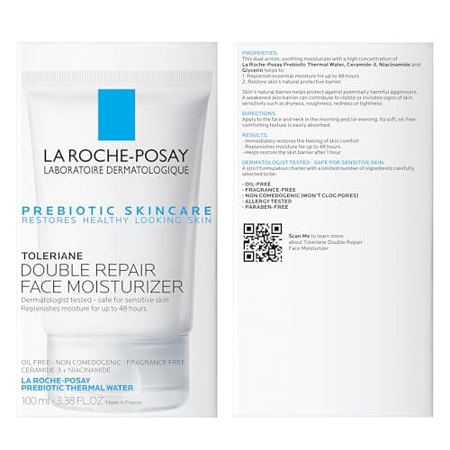 La Roche-Posay Toleriane Double Repair Face Moisturizer, Daily Moisturizer Face Cream with Ceramide and Niacinamide for All Skin Types, Oil Free, Fragrance Free - Image 9