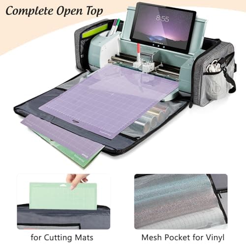 IMAGINING Carrying Case Bag for Cricut Maker 4, Maker 3, Explore 4, Explore 3, Explore Air 2, Large Opening Storage for Cricut Accessories and Suppliers - Image 2