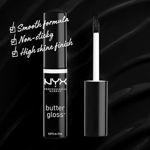 NYX PROFESSIONAL MAKEUP Butter Gloss, Non-Sticky Lip Gloss - Licorice (Black) - Image 2