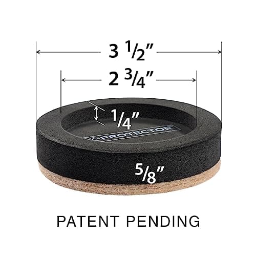 Felt Furniture Sliders for Hardwood Floors X-PROTECTOR 16 PCS 3 ½” - Furniture Slider with Unique Design - Heavy-Duty Furniture Movers for Hard Surfaces - Felt Sliders - Move Your Furniture Easily! - Image 4