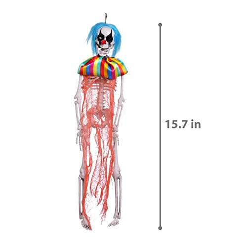 FUN LITTLE TOYS 4 Pack Halloween Decorations - Outdoor/Indoor Clown Yard Patio House Decor for Haunted House Props - Image 7