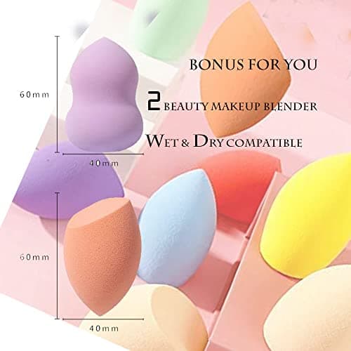 28PCS Makeup Brushes, Quality Makeup Brush Set for Women, Makeup Brush Sets Kits for Beginner Starter Professional, Make Up Brushes With Blenders Masks Spatula,Travel-Friendly Gift for Girl, Teens - Image 7