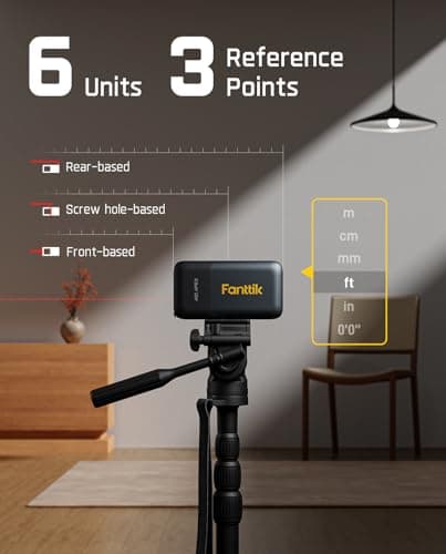 Fanttik A10 Apex 3-in-1 Digital Laser Tape Measure with HD Color Display, 165Ft Rechargeable Laser Measurement & 32Ft Green Cross Line Laser & 9.8Ft Tape, 6 Units, for Distance/Area/Volume/Leveling - Image 5