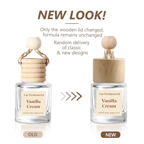 HoogaLife Car Air Freshener Diffuser 2 Pack Hanging Air Freshener Diffuser - Vanilla Cream Fragrance Oil Air D iffuser for Car, 45+ days Long Lasting Fragrance Made in USA C ar Air Fresheners (V54) - Image 3
