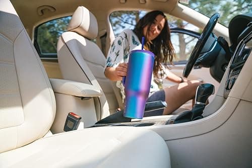 IRON °FLASK Co-Pilot Insulated Mug w/Straw & Flip Cap Lids - Cup Holder Bottle for Hot, Cold Drink - Leak-Proof - Water, Coffee Portable Travel Mug - Aurora, 32 Oz - Image 7