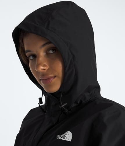 THE NORTH FACE Women's Antora Waterproof Jacket (Standard & Big Size) | Windproof & Water Repellent Rain Coat, Adjustable 3-Piece Hood, TNF Black, X-Large - Image 4