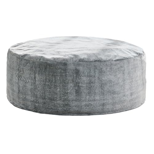 Hobestluk Bean Bag Chairs Giant Beanbag Chair with Filler, Memory Foam Bean Bags with Fluffy & Machine Washable Cover, Bean Bag Chairs for Aduts for Living Room, Bedroom (Grey, 5FT - 50” x 50” x 24”) - Image 8
