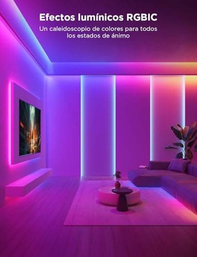 Govee RGBIC LED Strip Lights, Smart LED Lights for Bedroom, Bluetooth LED Lights APP Control, DIY Multiple Colors on One Line, Color Changing LED Strip Lighting Music Sync, Home Decor, 16.4ft - Image 9