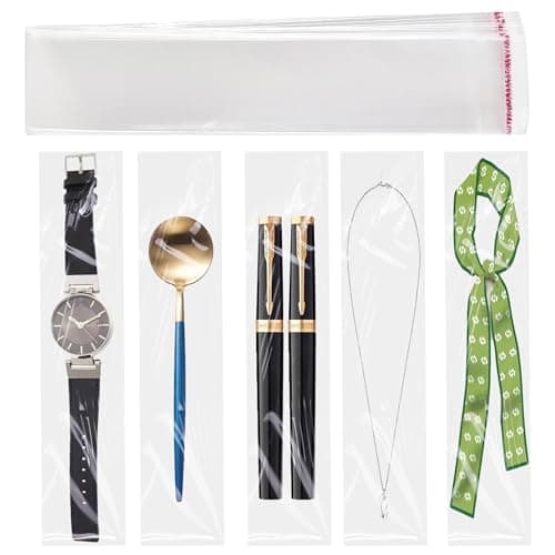 100 Pcs Self Sealing Cellophane Bags: 2x10 Inches Clear Pretzel Rod Resealable Pretzels Individual Bags for Packaging ICY Candy Treat Popsicle Cookies - Image 7