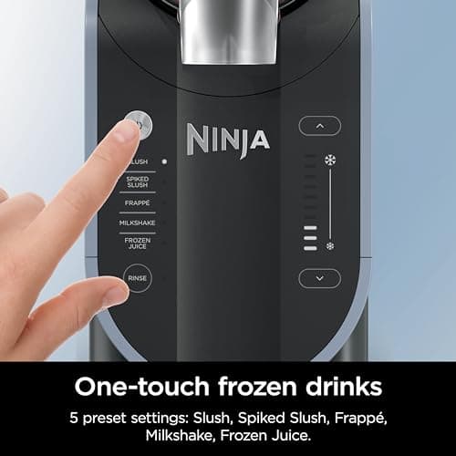 Ninja SLUSHi with RapidChill Technology, 88 oz. Frozen Drink & Slushie Machine, 5 Preset Programs, Margaritas, Frappés, and More, Premium Accents, Black, FS301 - Image 5