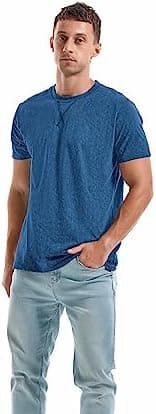 KLIEGOU Men's T-Shirts - Premium Cotton Crew Neck Tees S - 4XL - Image 3