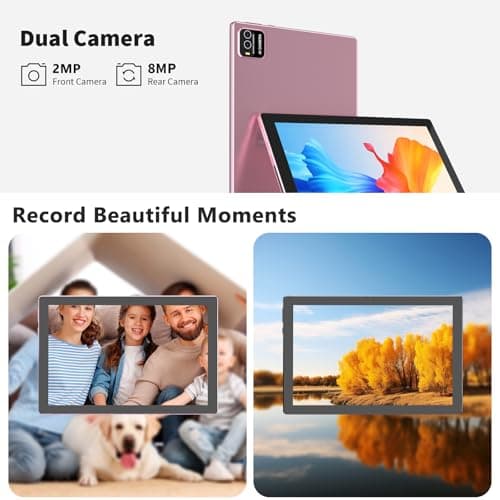 Android 15 Tablet, 10 Inch 18GB RAM+128GB ROM/ 2TB Expandable Tablet PC, Quad-core 2.0GHz Processor, 1280*800 10" HD Touch Screen, 2.4G/5G WiFi 6 BT 5.0, 2 in 1 Tablets with Keyboard Case Mouse Stylus - Image 5