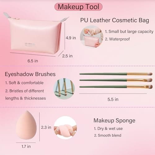 Makeup Set for Women, Makeup Full Kit for Beginners & Professionals, Travel Makeup Set for Teens & Adults, Makeup Gift Set for Girls, Eyeshadow Palette, Lip Gloss, Face & Eye Make up - Image 7