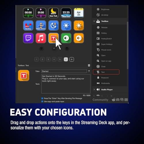 VSDINSIDE Macro Keypad, Stream Controller Deck Gaming Streaming Shortcut Keyboard, 18 Programmable Keys Customizable Visual AI Pad USB Soundboard for OBS, YouTube, Desk Office Setup, Laptop, PC, Mac - Image 8