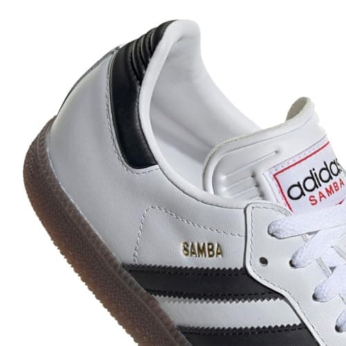 adidas Unisex-Adult Samba Indoor, White/Black/Vivid Red, 7.5 - Image 7