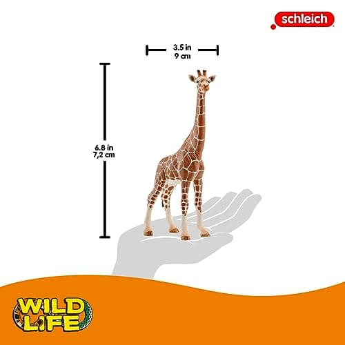 Schleich Wild Life Realistic Female Giraffe Animal Figurine - Authentic Detailed Wild Female Giraffe Toy for Boys and Girls Education Imagination and Play, Highly Durable Gift for Kids Ages 3+ - Image 4