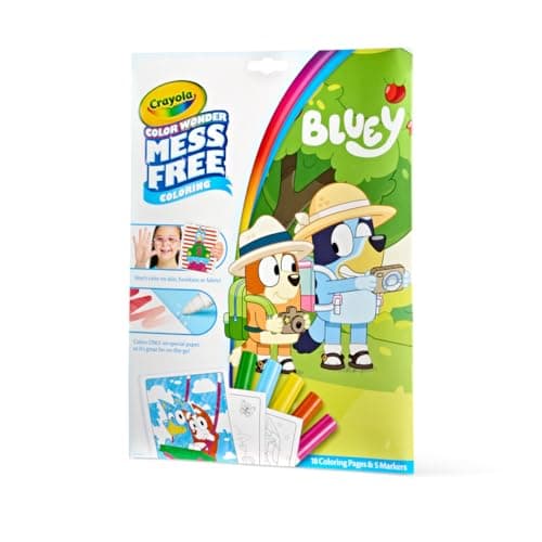 Crayola Bluey Color Wonder Coloring Set, 18 Bluey Coloring Pages, Mess Free Coloring for Toddlers, Bluey Toys, Gifts for Kids - Image 4
