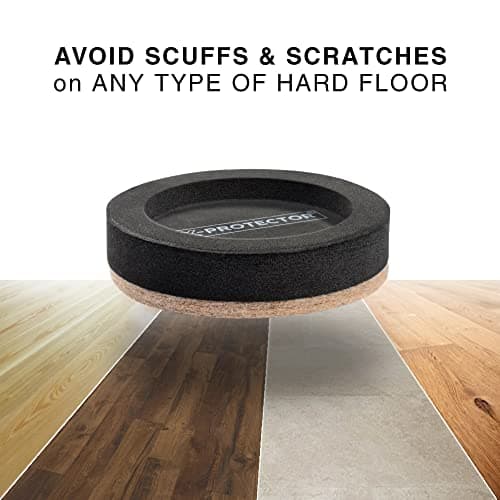Felt Furniture Sliders for Hardwood Floors X-PROTECTOR 16 PCS 3 ½” - Furniture Slider with Unique Design - Heavy-Duty Furniture Movers for Hard Surfaces - Felt Sliders - Move Your Furniture Easily! - Image 3