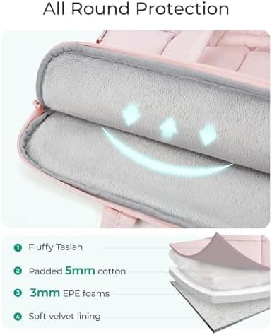 BAGSMART Laptop Sleeve 13-14 Inch Puffy Lightweight Protective Case - Image 8