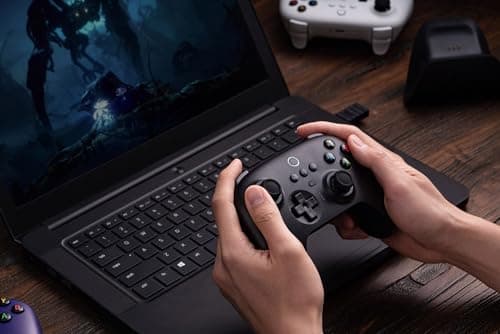 8Bitdo Ultimate 2.4G Wireless Controller, Hall Effect Joystick Update, Gaming Controller with Charging Dock for PC, Android, Steam Deck & Apple (Black) - Image 9