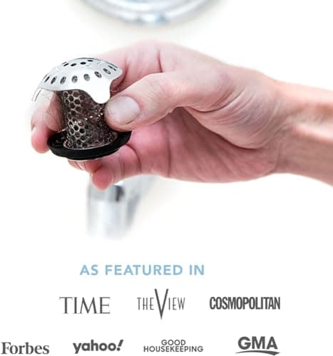 TubShroom Ultra Revolutionary Bath Tub Drain Protector Hair Catcher/Strainer/Snare Stainless Steel, 1-Pack, Silver - Image 5
