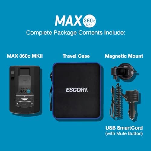 Escort MAX 360c MKII Laser Radar Detector - Dual-Band Wi-Fi and Bluetooth Enabled, 360° Directional Arrows, Exceptional Range, Shared Alerts, Apple CarPlay and Android Auto Compatible, Black - Image 7