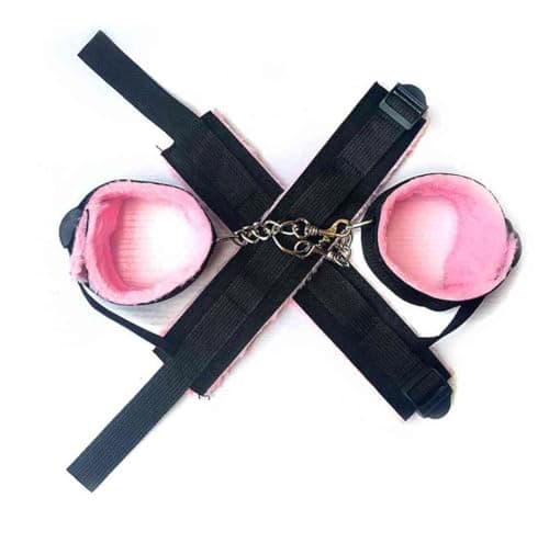 Bed Bonage Restraints Sex Adults King Size Bed Straps Sex Tie Downs Under Mattress for Couples Adult Play Queen Bed Bondaged Rope Cord & Rope Kit Sex Hand Cuffs Set for Bedroom Pink Toys Sweater - Image 5