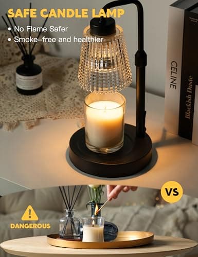 GODONLIF Candle Warmer Lamp with Timer Dimmable, Birthday Gifts for Women Mom, House Warming Gifts New Home Decor, Wax Melt Warmer for Jar Candles with 2 Bulbs - Image 2