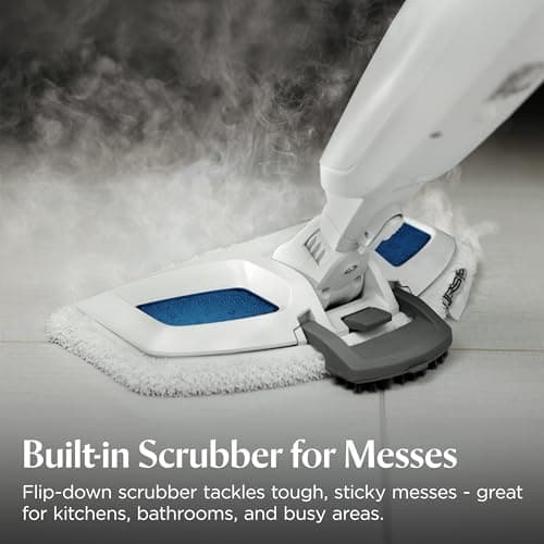Bissell Power Fresh Steam Mop with Natural Sanitization, Floor Steamer, Tile Cleaner, and Hard Wood Floor Cleaner with Flip-Down Easy Scrubber, 1940A - Image 3