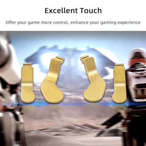 Mcbazel Metal Stainless Steel Paddles Trigger for Xbox Elite/Elite 2, Replacement Parts Accessories Kits Metal Paddles Compatible with Xbox Elite/Elite 2 Controller - 4 Pcs (Gold) - Image 6