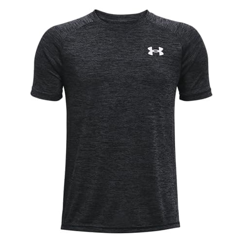 Under Armour Boys Tech 2.0 Short-Sleeve T-Shirt , Black (001)/White , X-Large