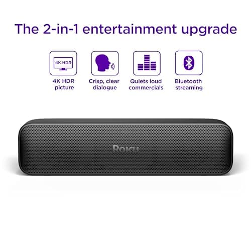 Roku Streambar SE | 2-in-1 TV Soundbar with Built-in 4K/HD/HDR Streaming, Premium Speakers, & Enhanced Speech Clarity for Crisp, Clear Dialogue - Quick Guided Simple Setup - Image 3