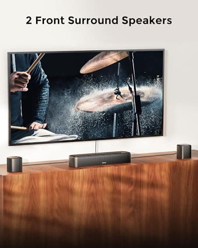 ULTIMEA 7.1ch Sound Bar with Dolby Atmos, Surround Sound System for TV with 4 Surround Speakers, Sound Bar for Smart TV with App Control, Soundbar with Subwoofer for Home Theater, HDMI eARC, Aura A60 - Image 4