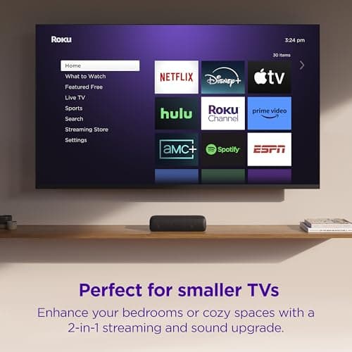 Roku Streambar SE | 2-in-1 TV Soundbar with Built-in 4K/HD/HDR Streaming, Premium Speakers, & Enhanced Speech Clarity for Crisp, Clear Dialogue - Quick Guided Simple Setup - Image 7