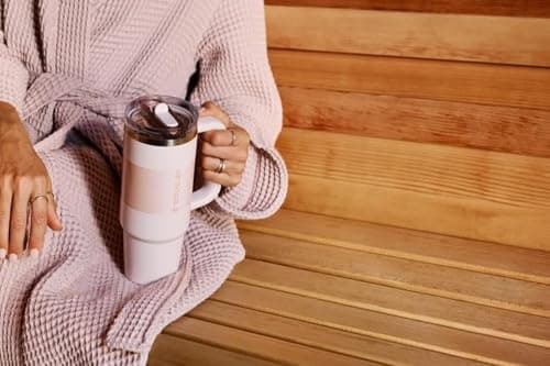 Stanley Quencher ProTour Flip Straw Tumbler with Leakproof Lid 30 oz | Built-In Straw & Handle | Cupholder Compatible for Travel | Insulated Stainless Steel Cup | BPA-Free | Rose Quartz - Image 5