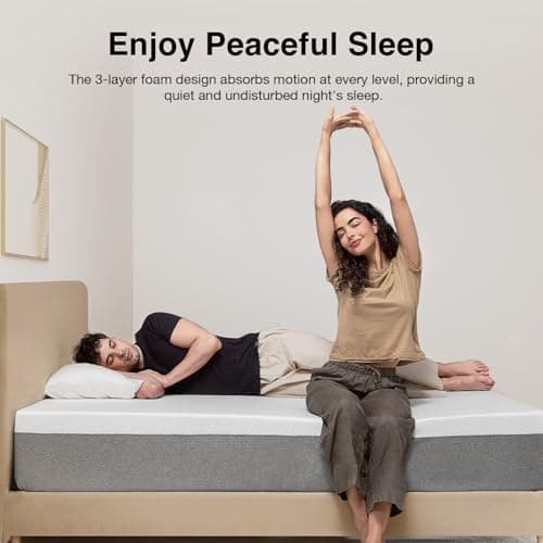 Novilla King Size Mattress, 12 Inch Gel Memory Foam King Mattress for Cool Night & Pressure Relief, Medium Plush Feel with Motion Isolating, Bliss - Image 6