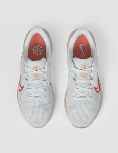 Nike Women's Quest 6 Sneaker, White/Bright Crimson/Washed Coral, 7.5 - Image 4