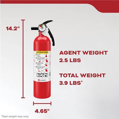 Kidde Multi Purpose Fire Extinguisher for Home, Office, Dorm, Residential, 1A10BC, 2 Pack - Image 8