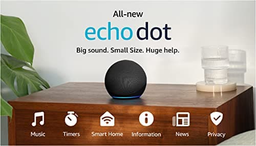 Amazon Echo Dot (newest model), Vibrant sounding Alexa speaker, Great for bedrooms, dining rooms and offices, Charcoal - Image 13