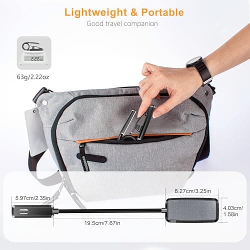 Gritin 9 LED Rechargeable Book Light for Reading in Bed - Eye Caring 3 Color Temperatures,Stepless Dimming Brightness,80 Hrs Runtime Small Lightweight Clip On Book Reading Light for Studying - Image 8