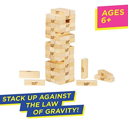 Jenga Game | The Original Wood Block Game with Genuine Hardwood Blocks | Stacking Tower Game | Ages 6+ | 1 or More Players | Party Games for Kids | Family Games - Image 2