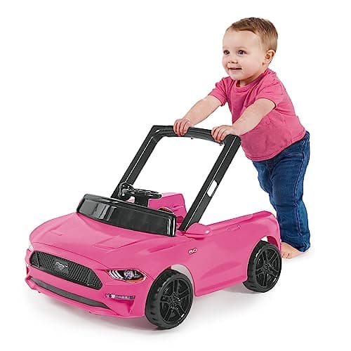 Bright Starts Ford Mustang 4-in-1 Pink Baby Activity Center & Push Walker with Removable Interactive Steering Wheel -Toy, 6 Months and up - Image 6