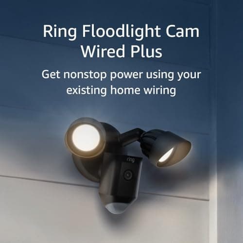 Ring Floodlight Cam Wired Plus with motion-activated 1080p HD video, Black (2021 release) - Image 8