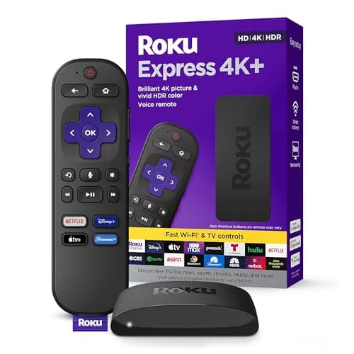 Roku Express 4K+ | Roku Streaming Device 4K/HDR with Voice Remote, Free & Live TV - Image 8