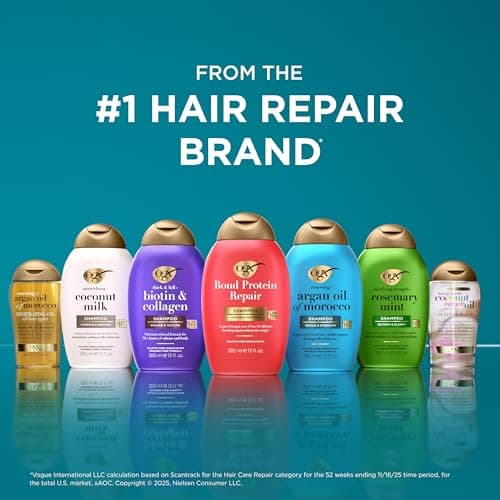 OGX Renewing + Argan Oil of Morocco, Cold-Pressed Argan Oil for Hair Penetrating Treatment & Shine, Moisturizing & Strengthening Silky Oil for All Hair Types, Paraben & Sulfate Free, 3.3 fl oz - Image 7