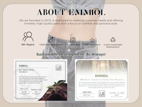 EMMIOL Women Boyfriends Hip Hop 90s Vintage Baggy Jeans Mid-Low Waist Jeans Loose Denim Pants - Image 4