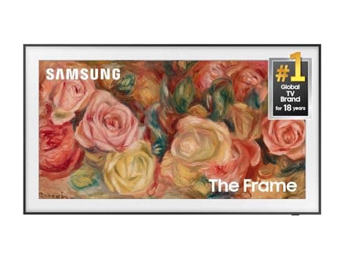 Samsung 43-Inch Class QLED 4K LS03D The Frame Series Quantum HDR Smart TV w/Dolby Atmos, Art Mode, Anti-Reflection, Customizable Frame, Slim Fit Wall Mount with Alexa Built-in (QN43LS03D, 2024 Model)