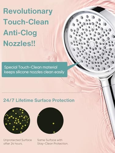 Cobbe Filtered Shower Head with Handheld, High Pressure 6 Spray Mode Showerhead with Filters, Water Softener Filters Beads for Hard Water - Remove Chlorine - Reduces Dry Itchy Skin, Chrome - Image 6