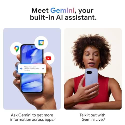 Google Pixel 9a with Gemini - Unlocked Android Smartphone with Incredible Camera and AI Photo Editing, All-Day Battery, and Powerful Security - Peony - 128 GB - Image 4